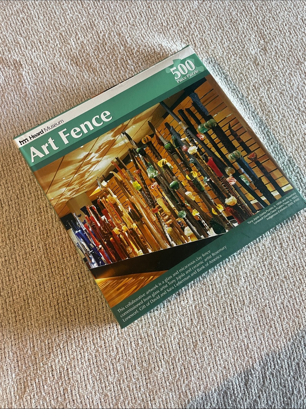 Art Fence 500-Piece Puzzle - Green Box
